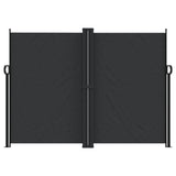 Pare-brise vidaxl extensible 180x1000 cm noir