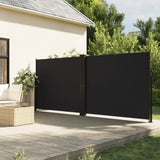 Pare-brise vidaxl extensible 180x1000 cm noir