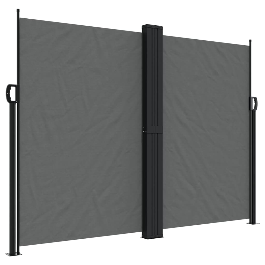 Pare-brise Vidaxl extensible 180x1000 cm anthracite -colored