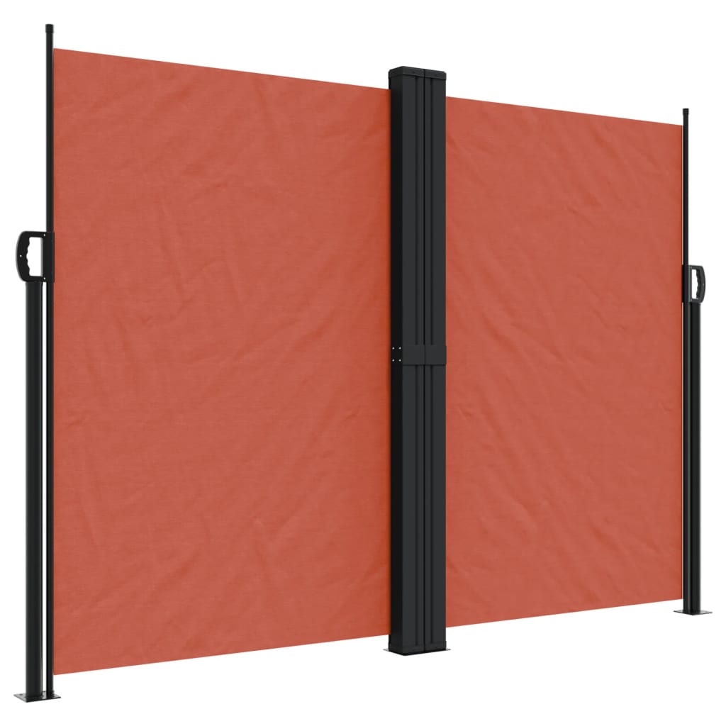 VidaXL Windshield Extendable 180x1000 cm terracotta -colored