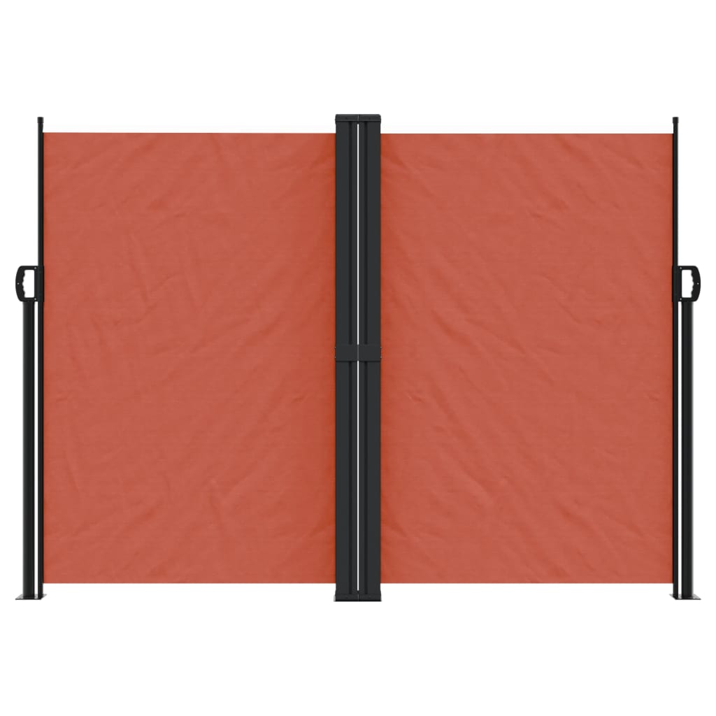 VidaXL Windshield Extendable 180x1000 cm terracotta -colored