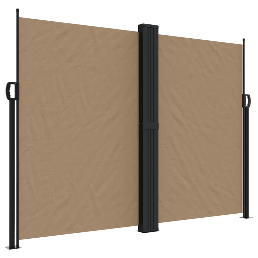 Vidaxl Windshield utvidbar 180x1000 cm taupe