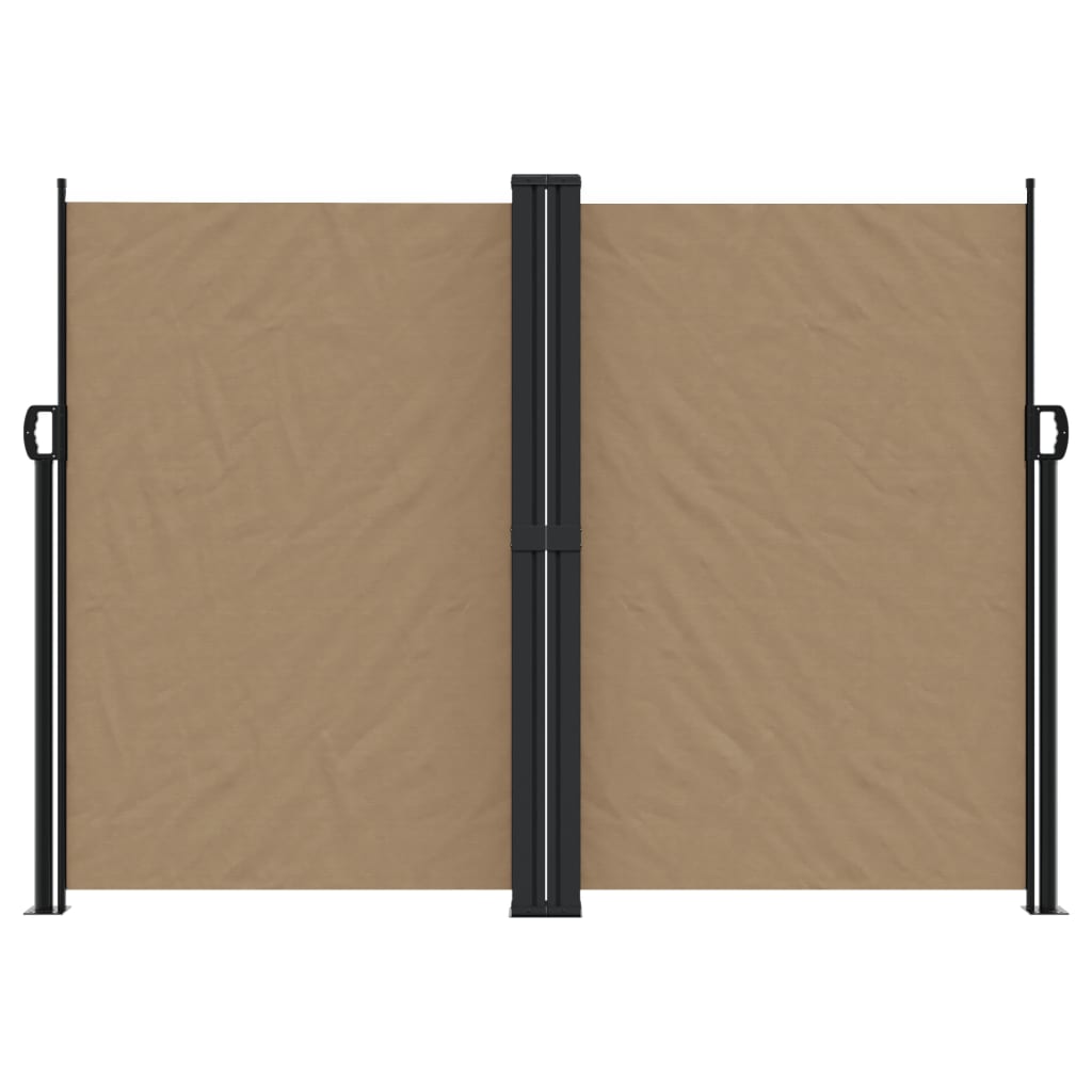 Vidaxl Windshield utvidbar 180x1000 cm taupe