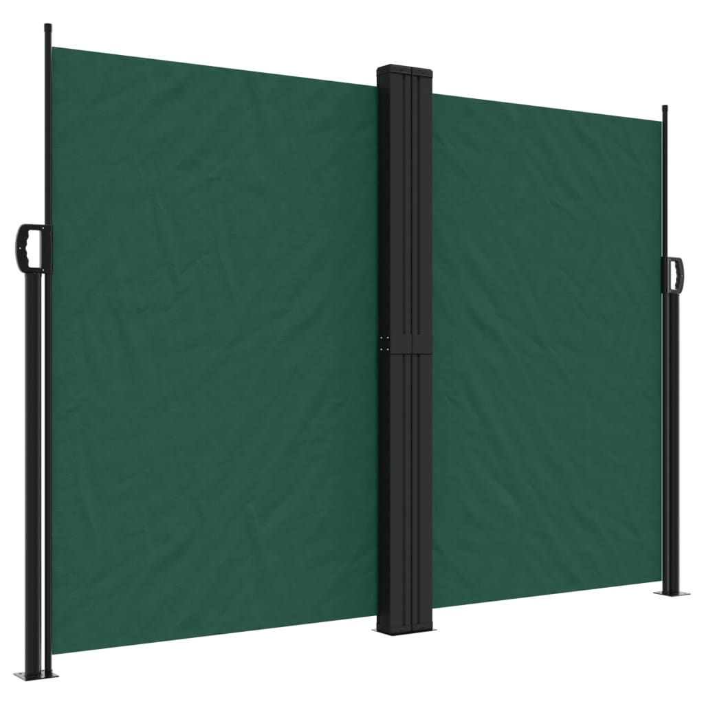 VidaXL Windshield Extendable 180x1000 cm dark green