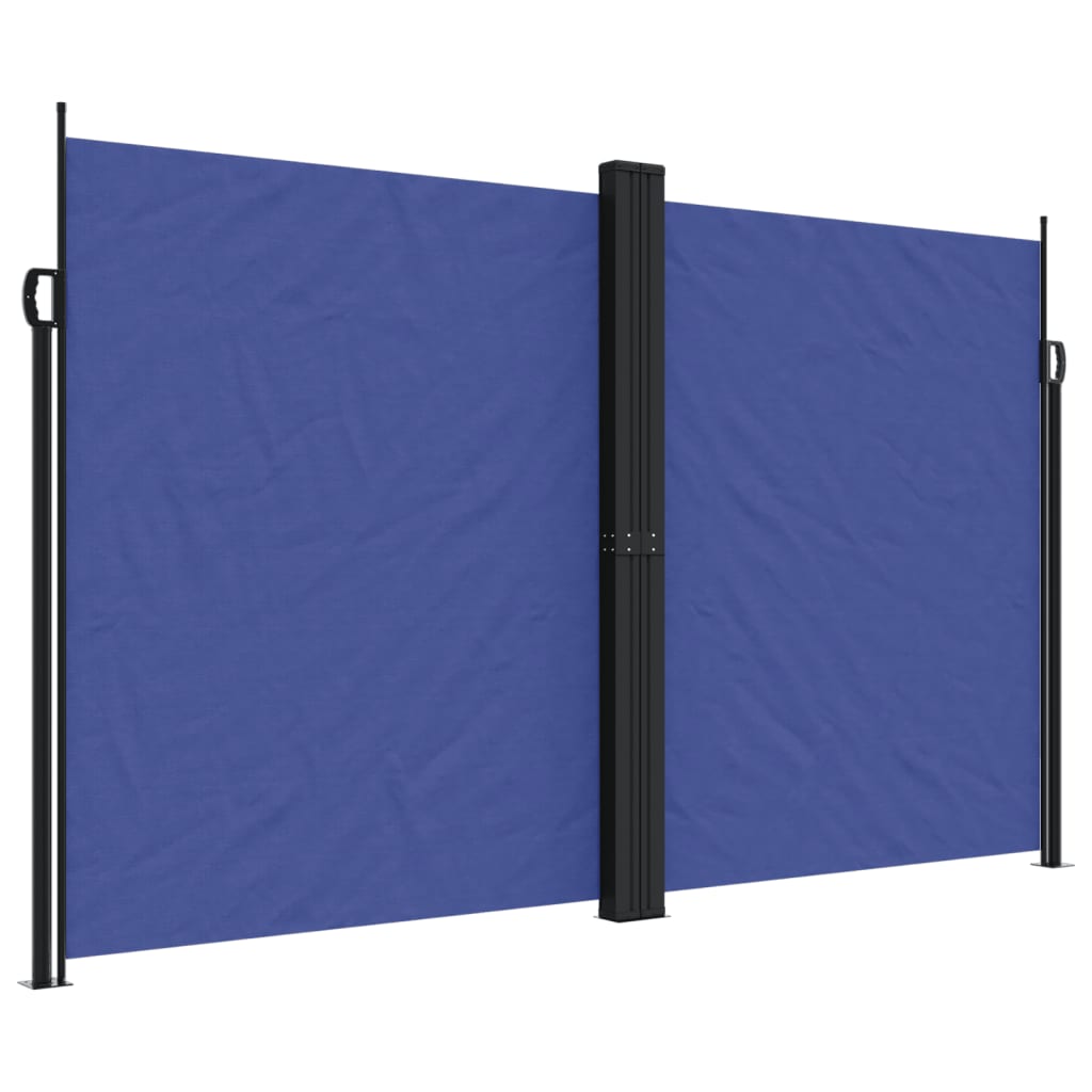 Pare-brise vidaxl extensible 200x1000 cm bleu