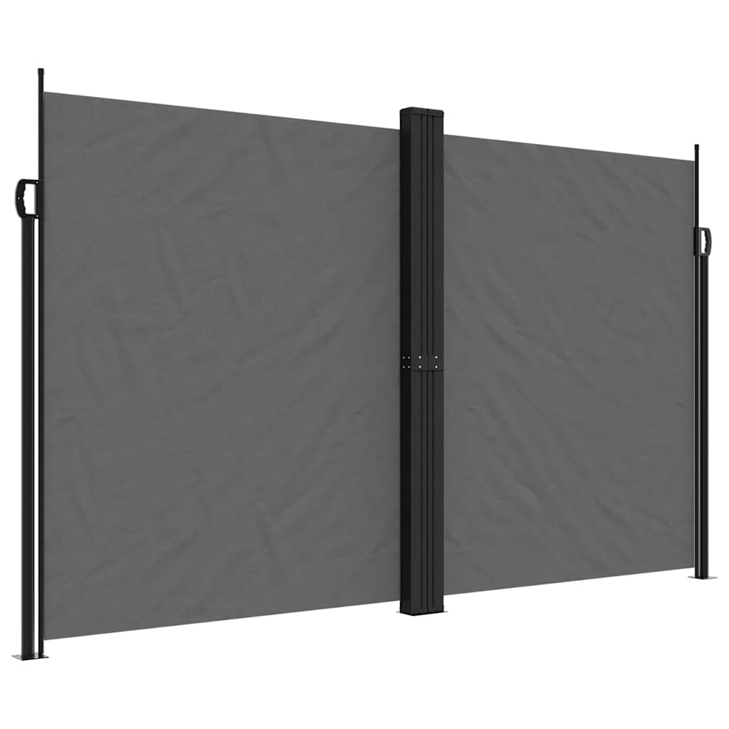 En pare-brise Vidaxl extensible 200x1000 cm anthracite -colored