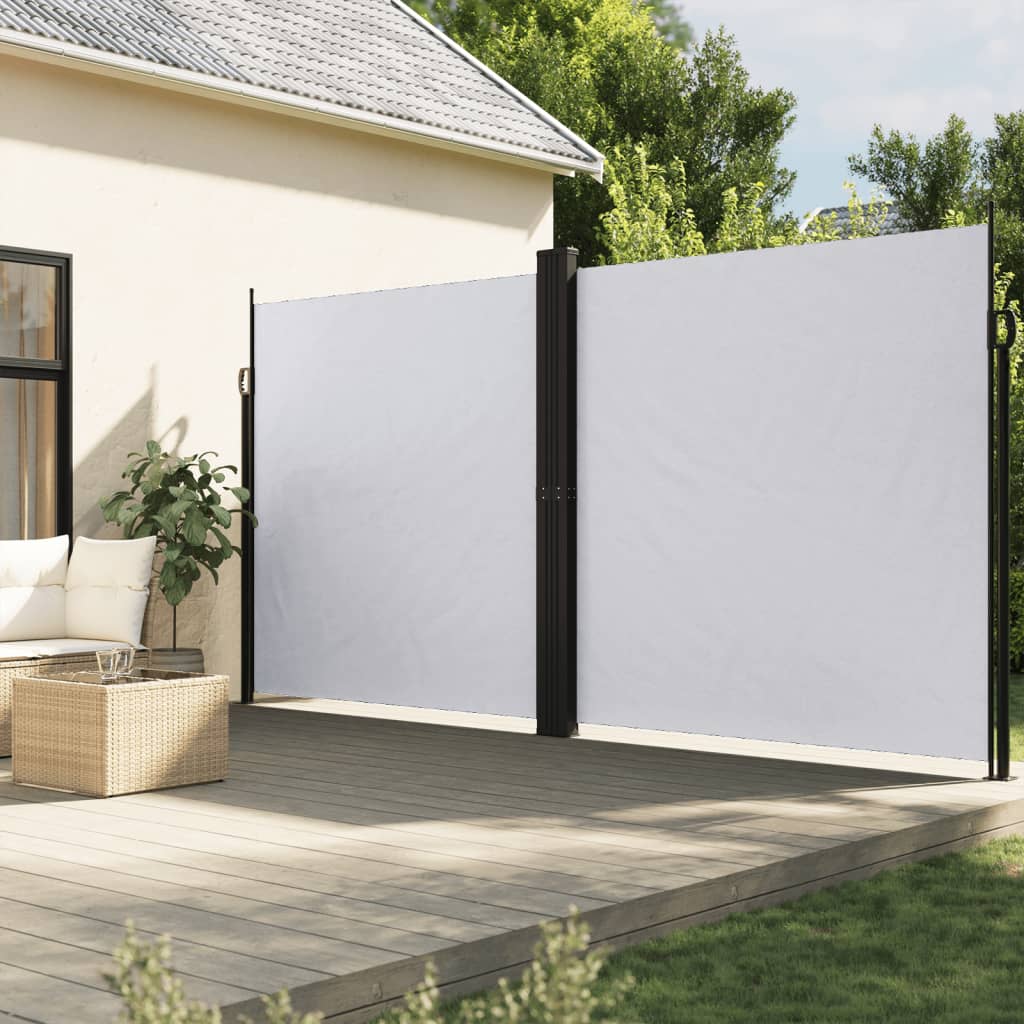 Pare-brise vidaxl extensible 200x1000 cm blanc