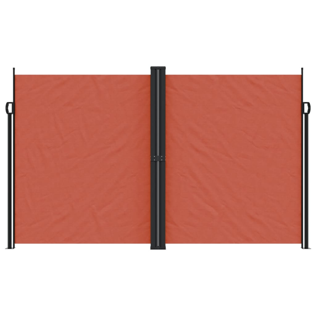 VidaXL Windshield Extendable 200x1000 cm Terracotta colored