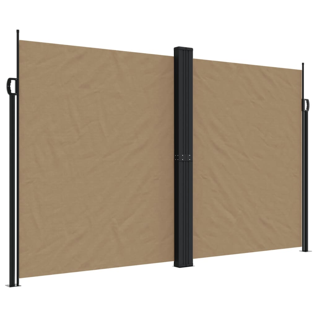 Vidaxl Windshield utvidbar 200x1000 cm taupe