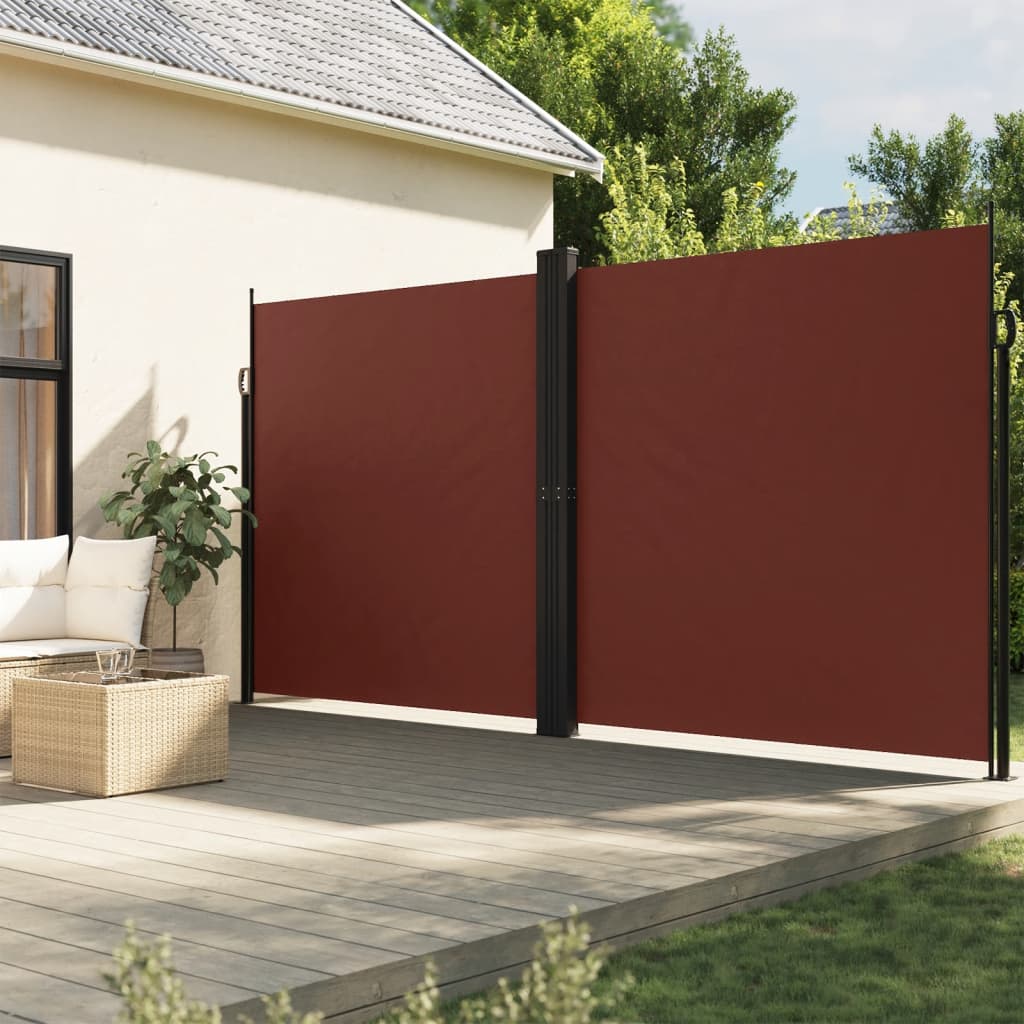 Vidaxx pare-vent extensible 220x1000 cm marron