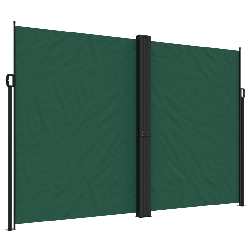 VidaXL Windshield Extendable 220x1000 cm dark green