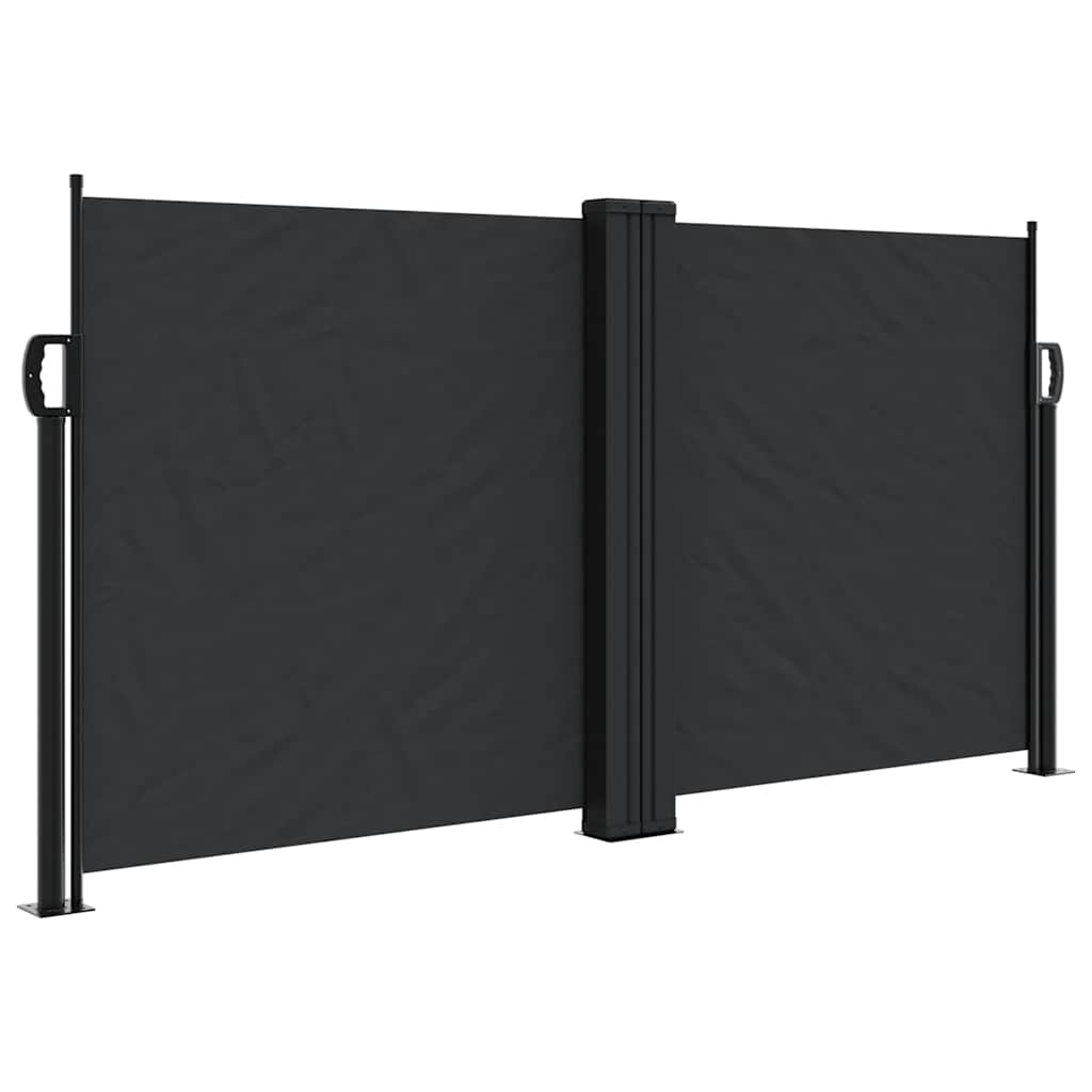 Vidaxx pare-vent extensible 120x1200 cm noir