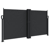 Pare-brise Vidaxl extensible 120x1200 cm noir