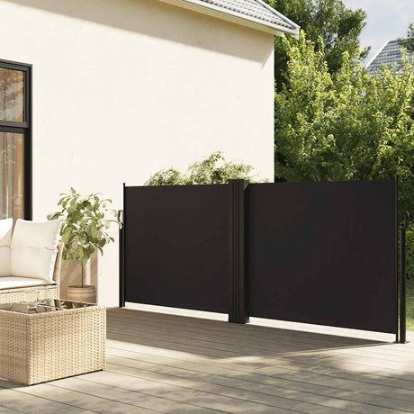 Vidaxx pare-vent extensible 120x1200 cm noir