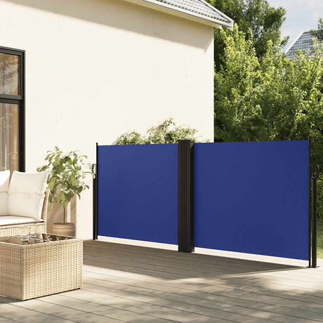 Vidaxx pare-vent extensible 120x1200 cm bleu