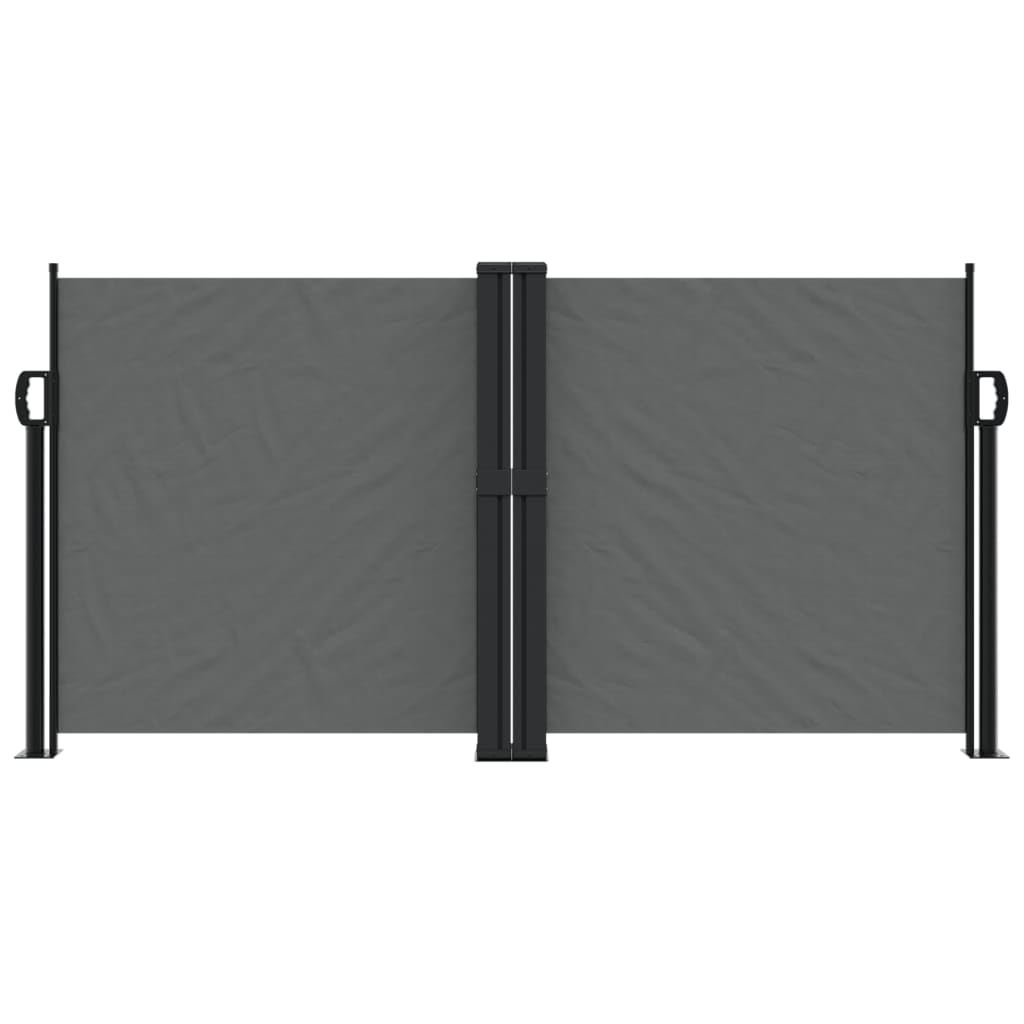 Pare-brise Vidaxl extensible 120x1200 cm anthracite -colored