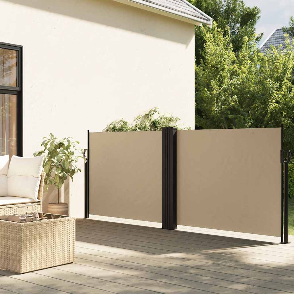 Vidaxx pare-vent extensible 120x1200 cm beige