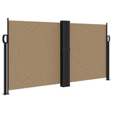 Vidaxl Windshield utvidbar 120x1200 cm taupe