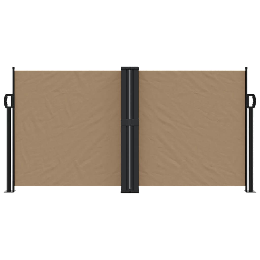 Vidaxl Windshield utvidbar 120x1200 cm taupe