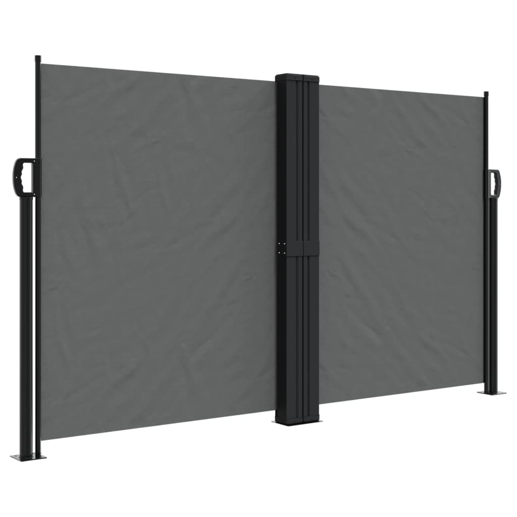 Pare-brise Vidaxl extensible 140x1200 cm anthracite -colored