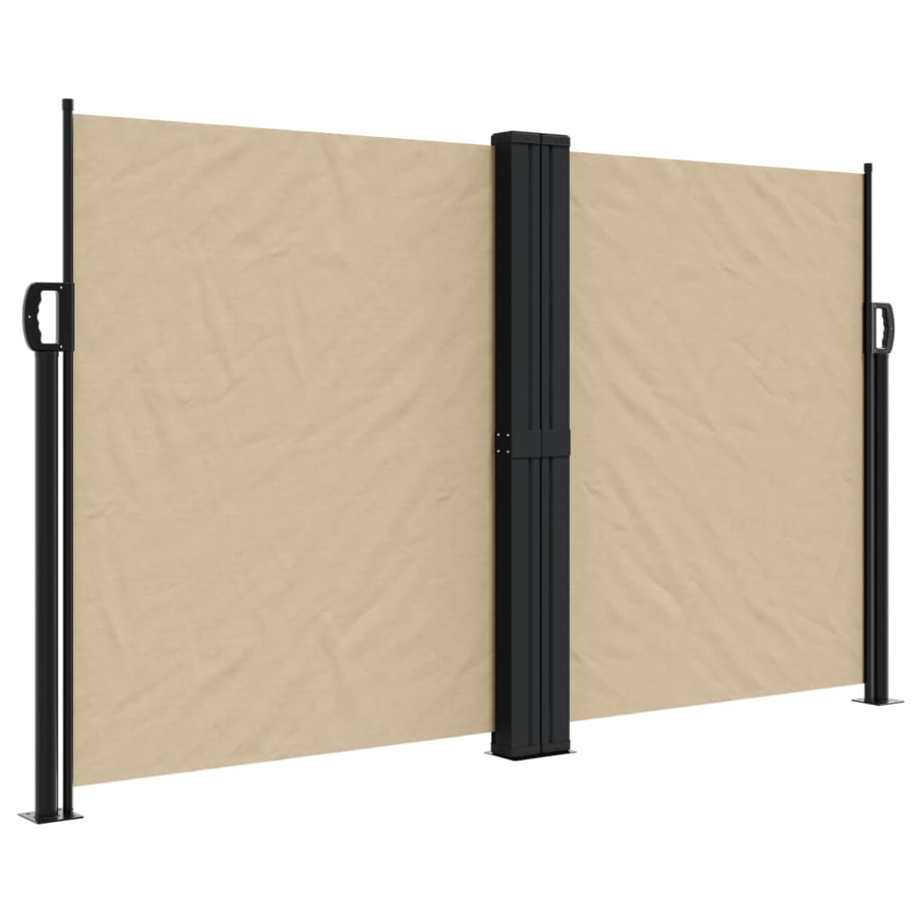 Vidaxl windscherm uittrekbaar 140x1200 cm beige