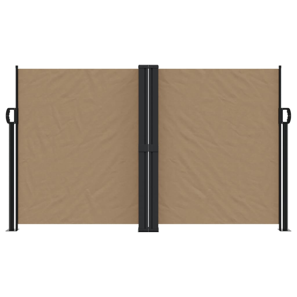 Vidaxx pare-vent extensible 140x1200 cm taupe