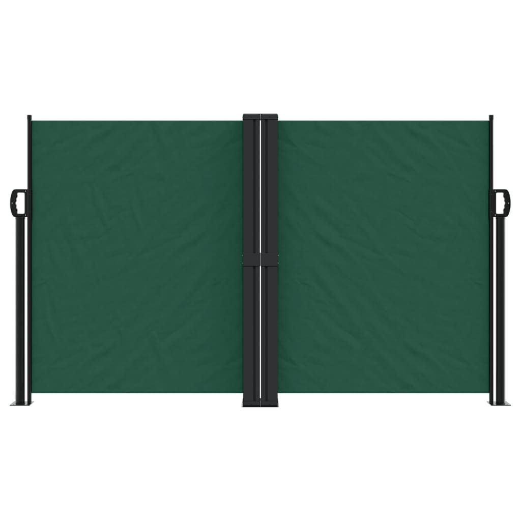 Vidaxx pare-vent extensible 140x1200 cm vert foncé
