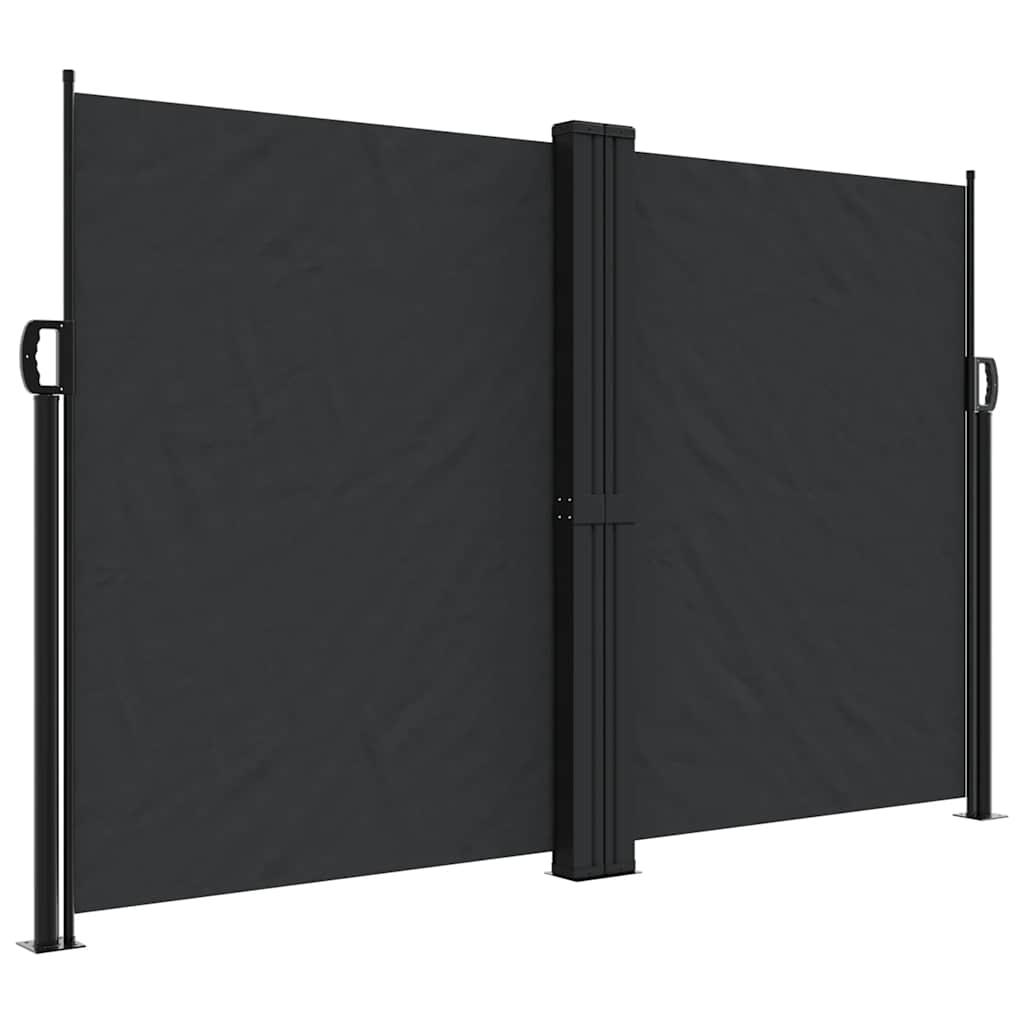 Vidaxx pare-vent extensible 160x1200 cm noir