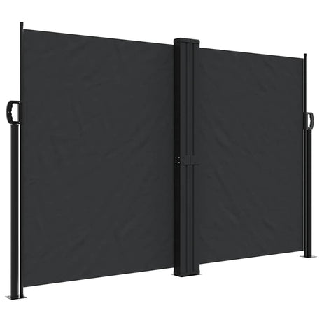Vidaxx pare-vent extensible 160x1200 cm noir