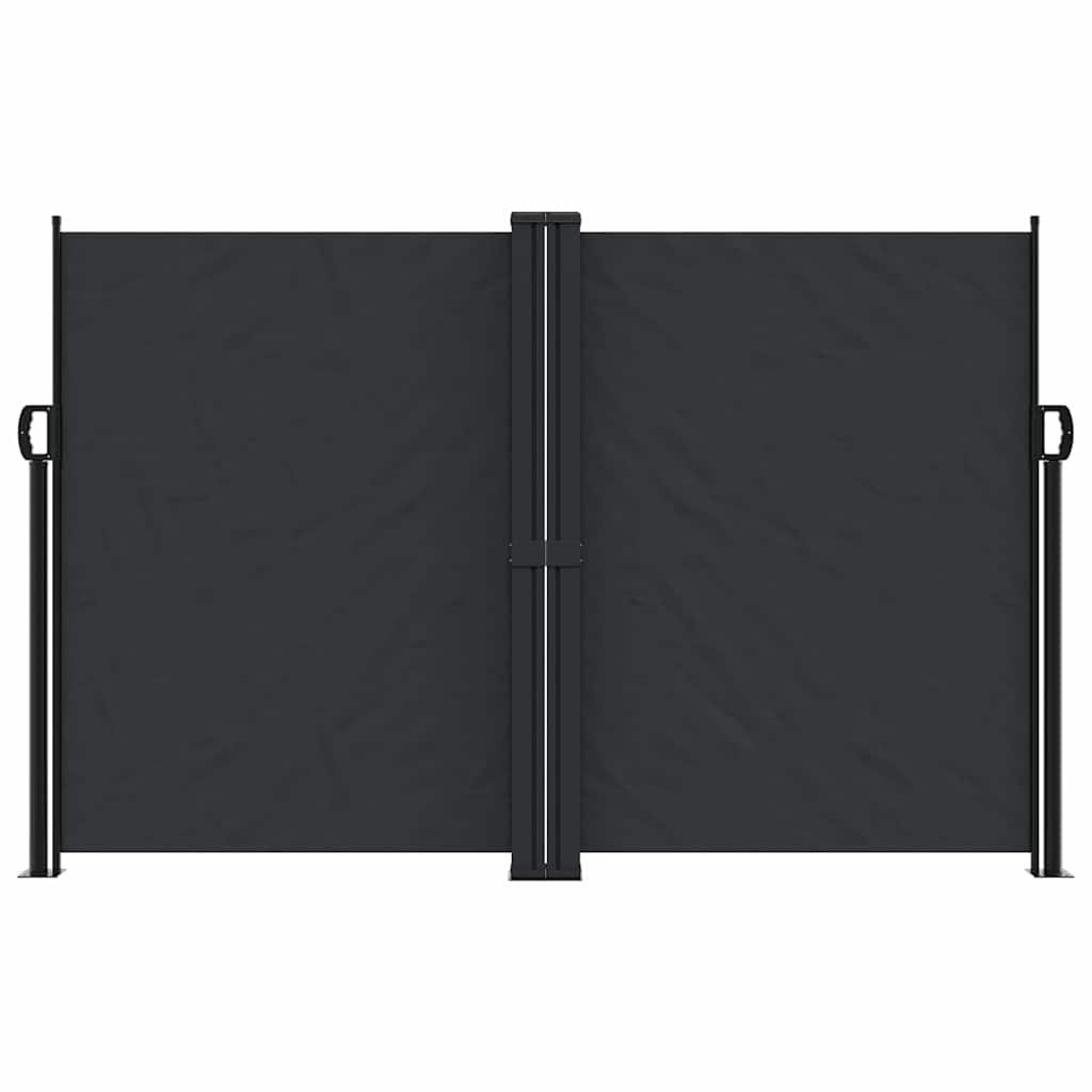 Vidaxx pare-vent extensible 160x1200 cm noir
