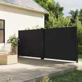 Vidaxx pare-vent extensible 160x1200 cm noir
