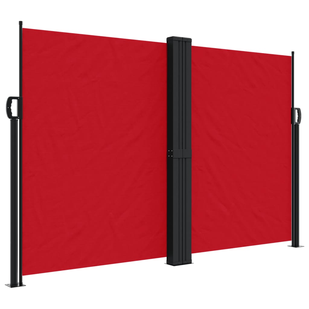 Vidaxl windscherm uittrekbaar 160x1200 cm rood