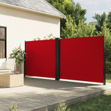 Vidaxl windscherm uittrekbaar 160x1200 cm rood