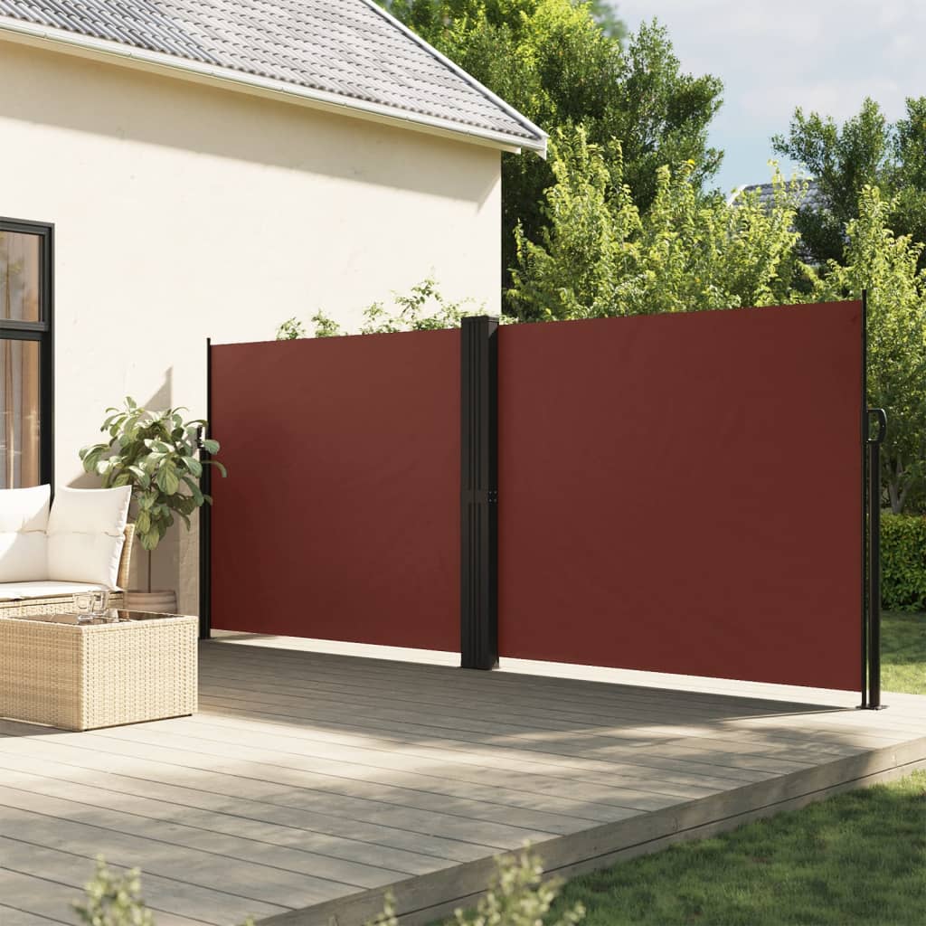 Vidaxx pare-vent extensible 160x1200 cm marron