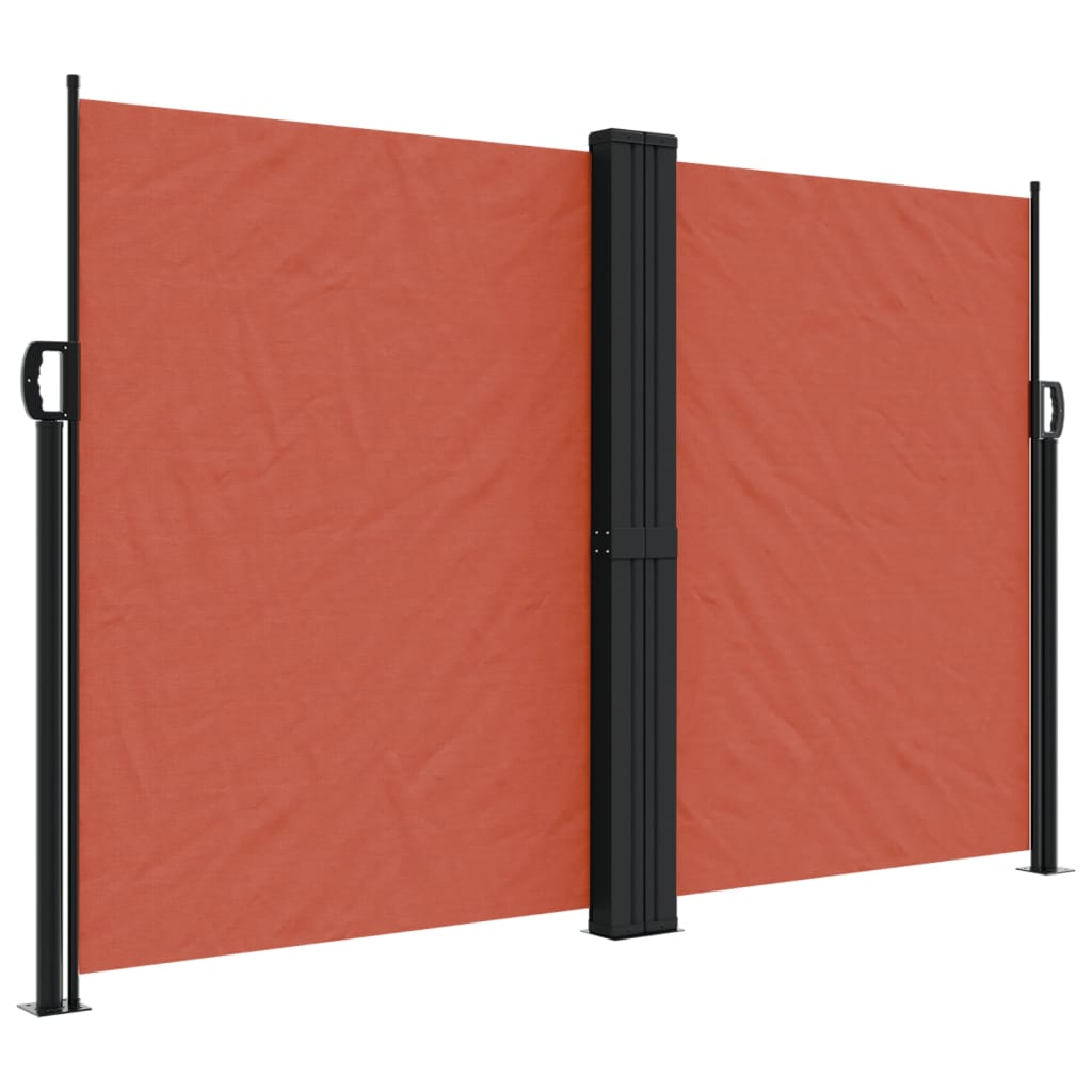 VidaXL Windshield Extendable 160x1200 cm terracotta -colored