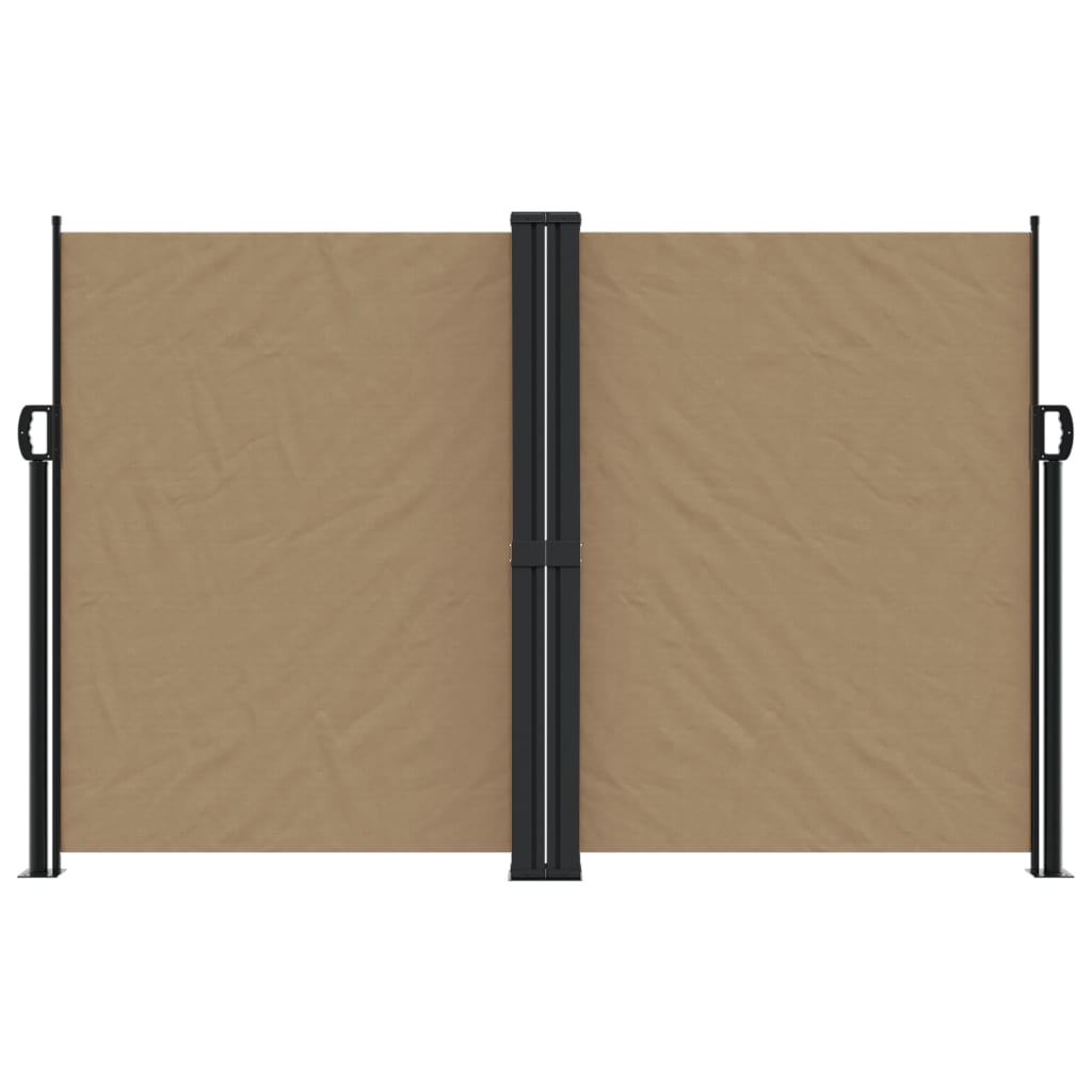 VidaXL Windshield Extendable 160x1200 cm Taupe