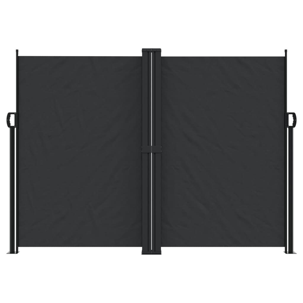 VidaXL Windshield Extendable 180x1200 cm Black