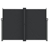 Pare-brise Vidaxl extensible 180x1200 cm noir