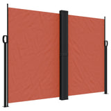 Vidaxl windshield Extendable 180x1200 cm terracotta -colored