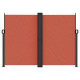 Vidaxl windshield Extendable 180x1200 cm terracotta -colored