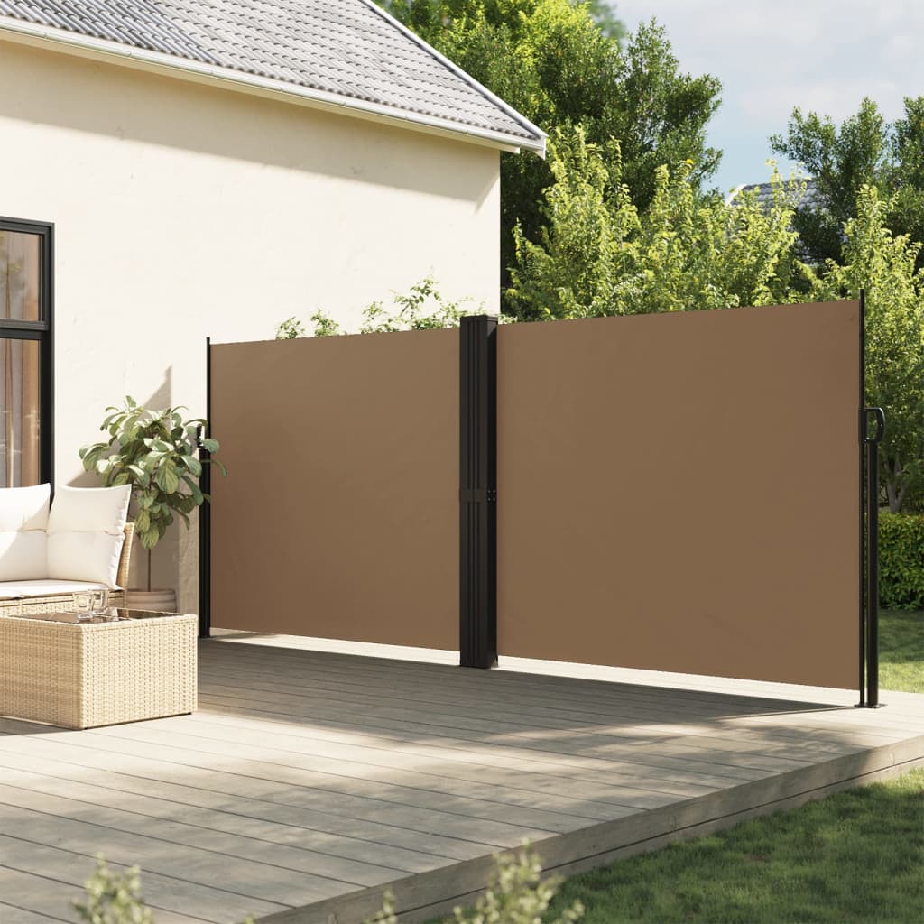 Vidaxl čelní sklo prodloužitelné 180x1200 cm taupe