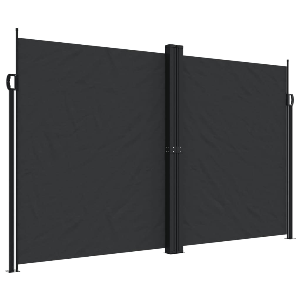 Vidaxl Garden Screen Extendable 200x1200 cm svart