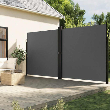 Vidaxx paravent de jardin extensible 200x1200 cm anthracite