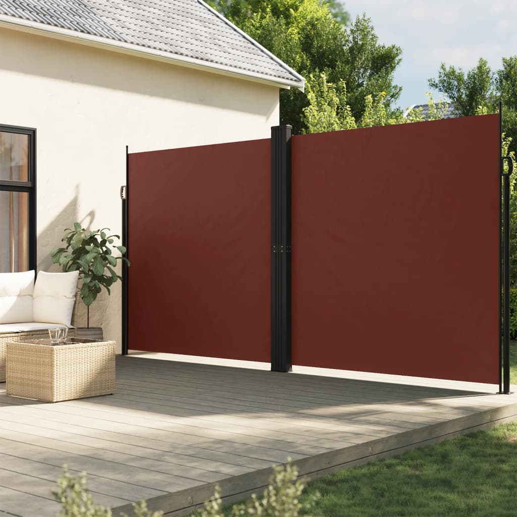 Vidaxl Garden Screen Extendable 200x1200 cm Brown