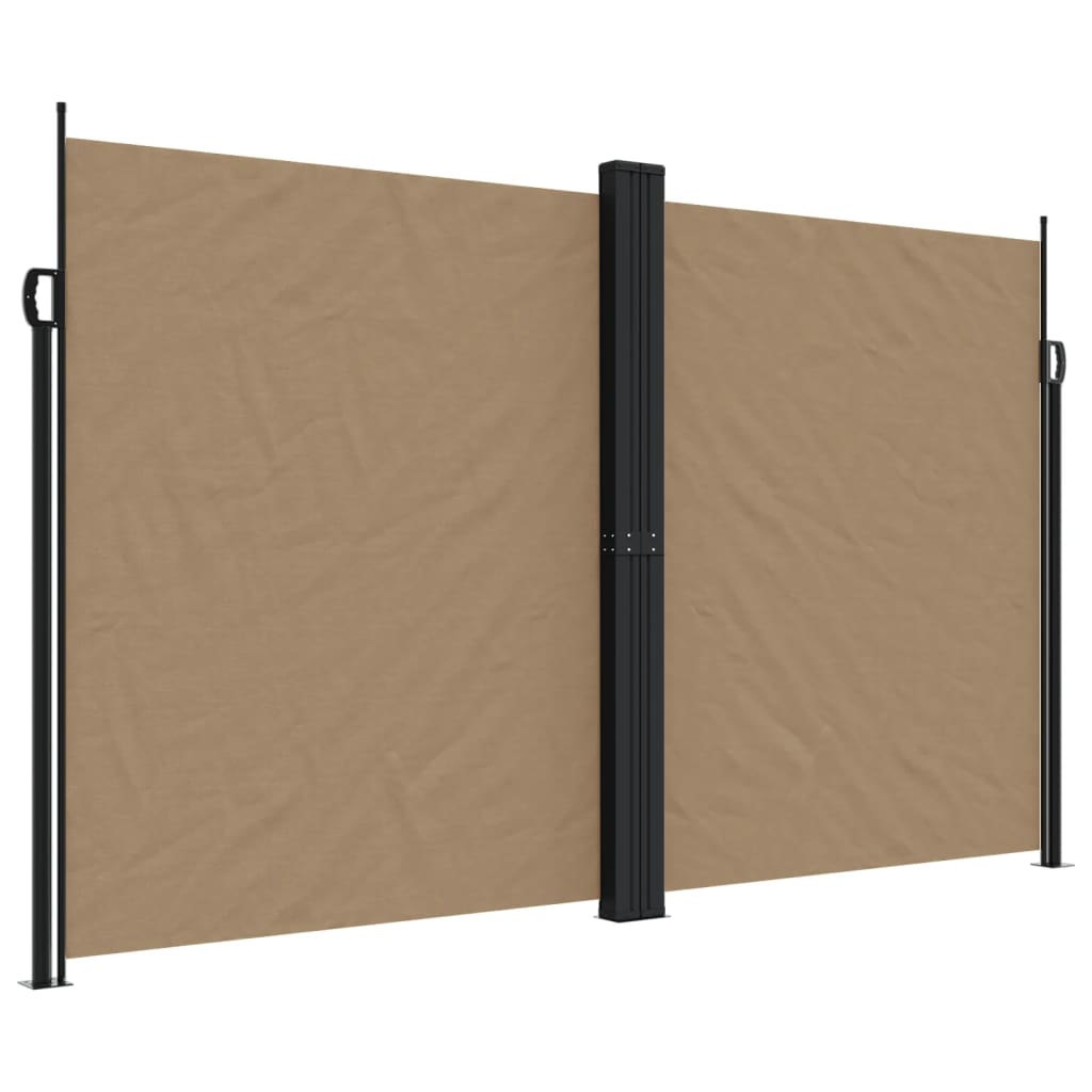 VidaXL Windshield Extendable 200x1200 cm Taupe