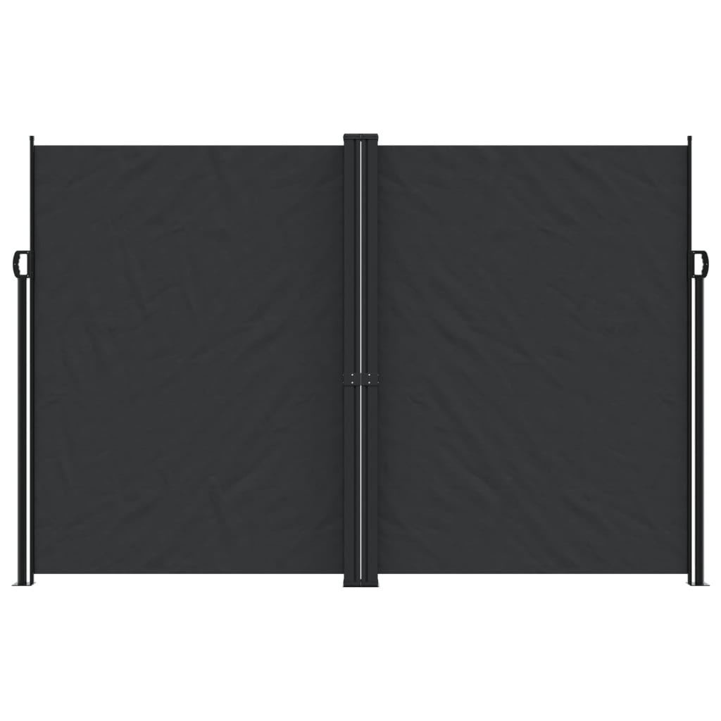 Vidaxl Garden Screen Extendable 220x1200 cm svart