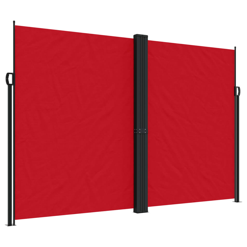 Vidaxl Garden Screen Extendable 220x1200 cm röd