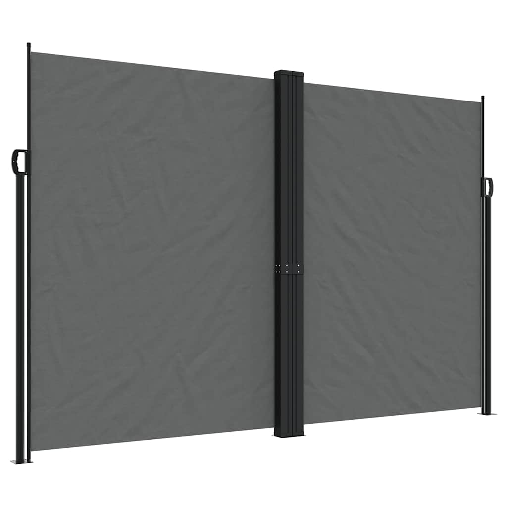 Bidaxl Garden Screen Extendable 220x1200 cm Anthracite -Colored