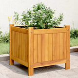 Vidaxx jardinière avec doublure 42x42x40 cm bois d'acacia massif