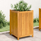 Vidaxx jardinière avec doublure 50x50x75 cm bois d'acacia massif